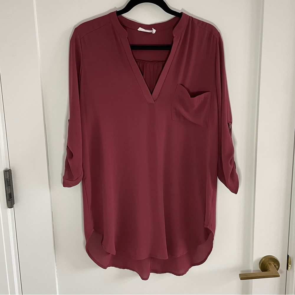 Women Lush roll sleeve tunic Size M